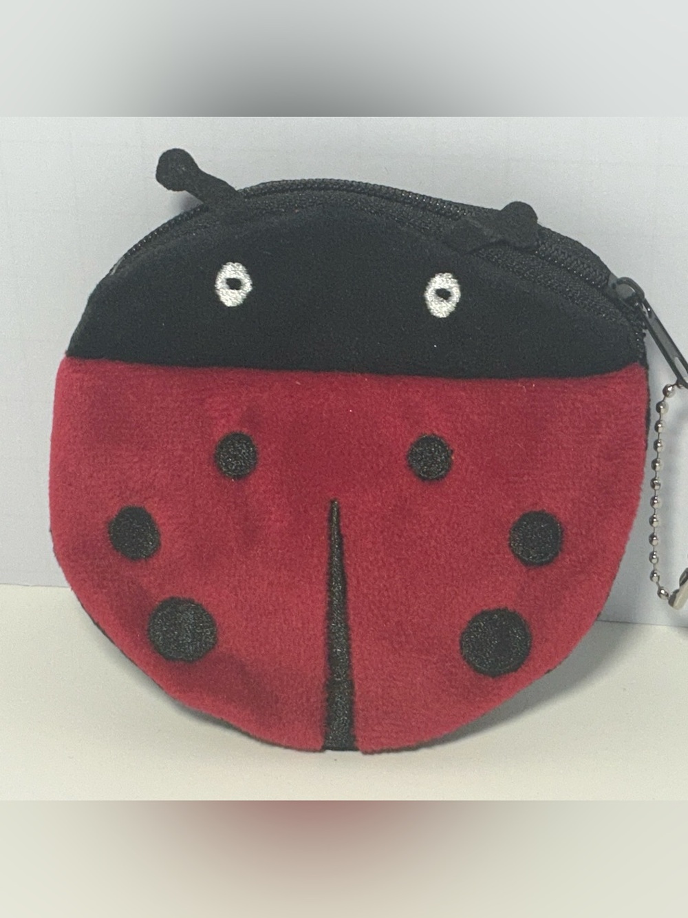 Ladybug Plush Coin Purse - Red and Black